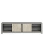 Hanah Home Soporte de TV Gris y Travertino
